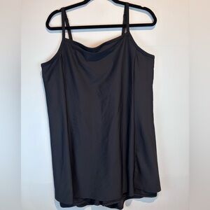 Old Navy Active Powersoft Go-Dry Black Tank Dress • XXL • Excellent Pre-Owned